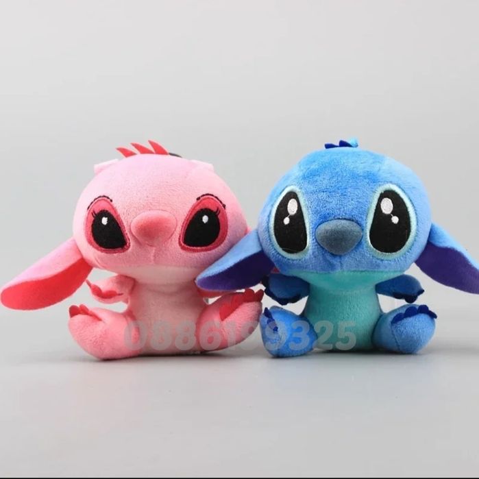 2 броя Плюшена играчка ключодържател Лило и Стич плюшени играчки