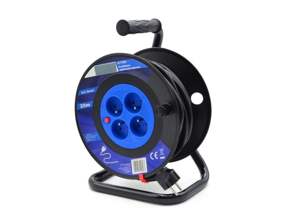 Удължител на макара с кабел 3x1.5 mm² - 25 м.