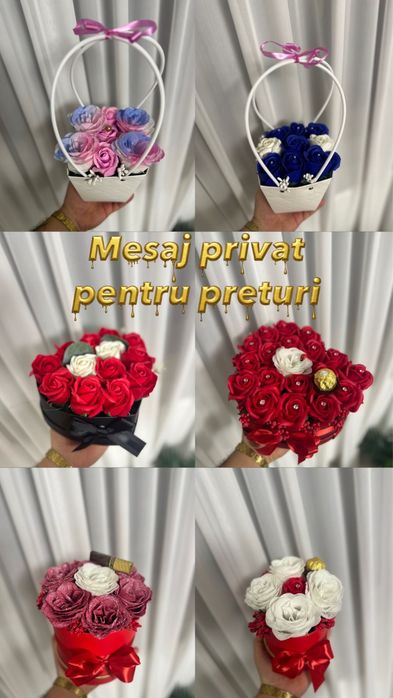 Aranjamente florale din sapun