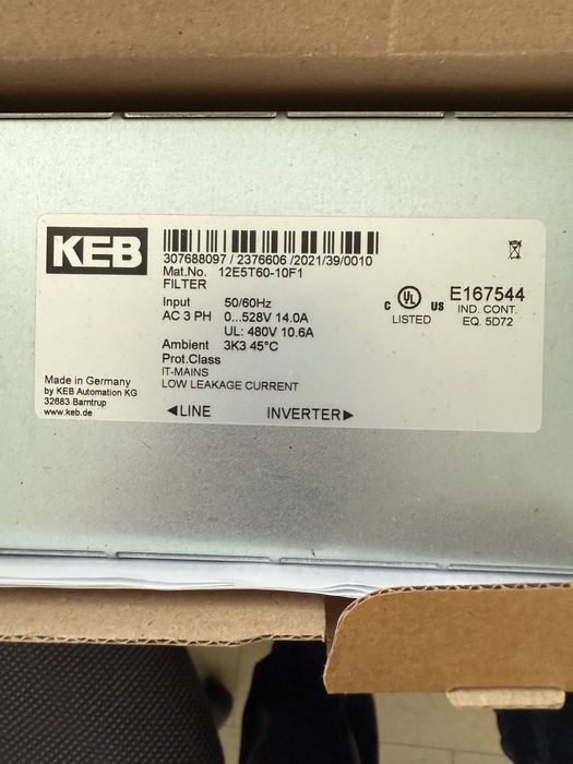 KEB Combiline F5 EMC филтър високочестотен трифазен мрежови филтър,