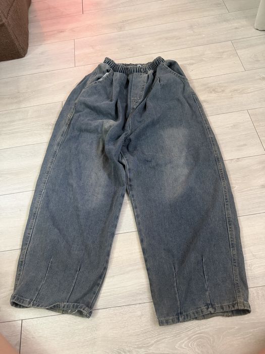 Джинсы бэгги синие