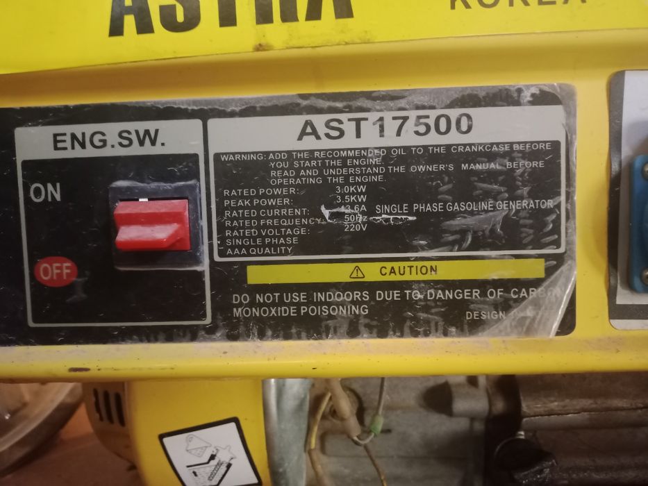 Генератор бензиновый для стройки