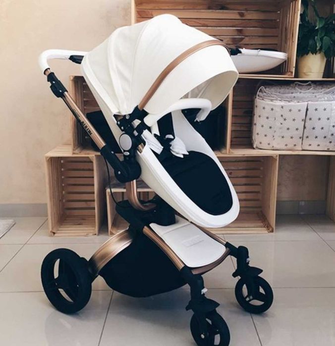 Cărucior 3 în 1 pentru bebeluși (stroller + landou + scoică auto)