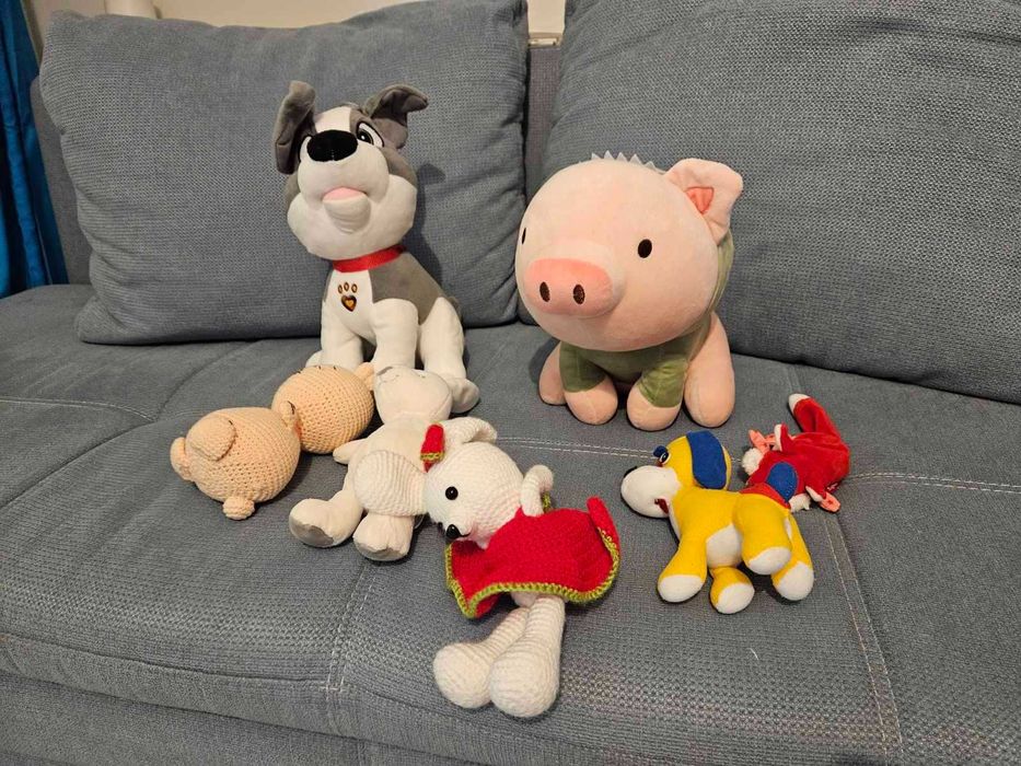 Лот детски плюшени играчки + Fisher Price говорещо кученце