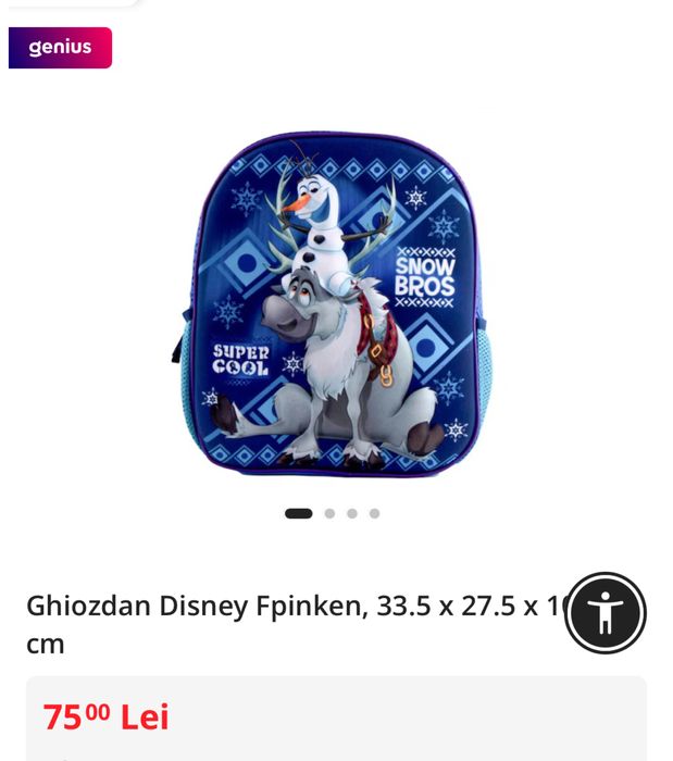 Ghiozdan/ rucsac  copii Frozen