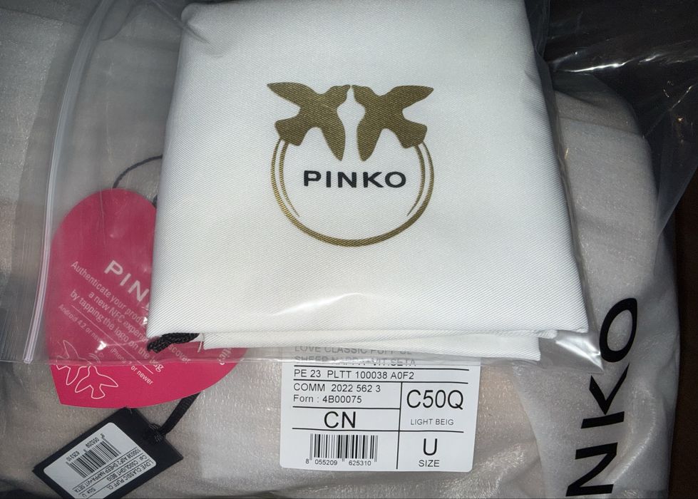 Чанта Pinko *Нова* Естествена кожа