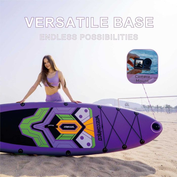 Нов падълборд 320 x 82 x 15,5 см до 170 кг с включено оборудване