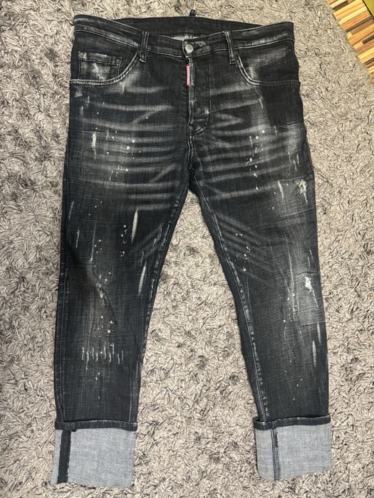 Дънки черни dsquared