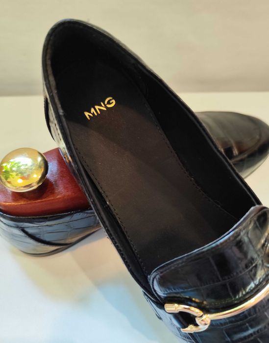 Pantofi loafer bit 38 premium MANGO piele naturala moale