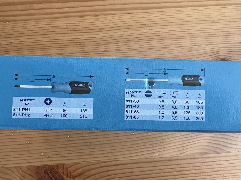 Комплект отвертки HAZET 811/6