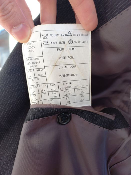 Sacou SuitSupply M/L, lana super 110