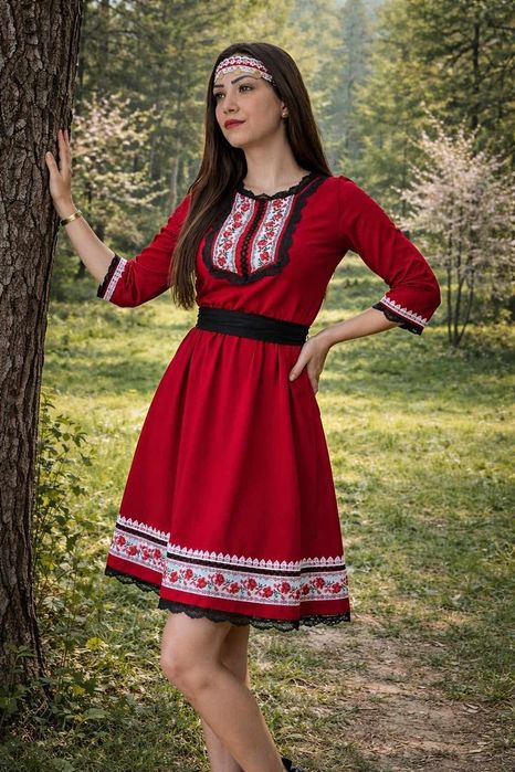 Дамски рокли с народни мотиви