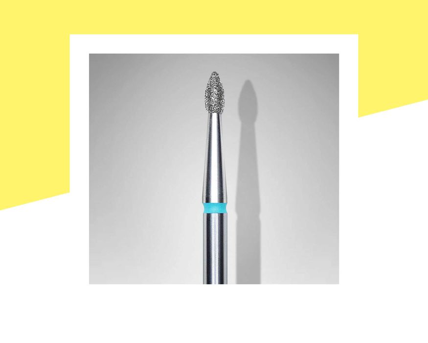 Диамантен накрайник заоблена пъпка 1.8мм/4мм, синя насечка Staleks