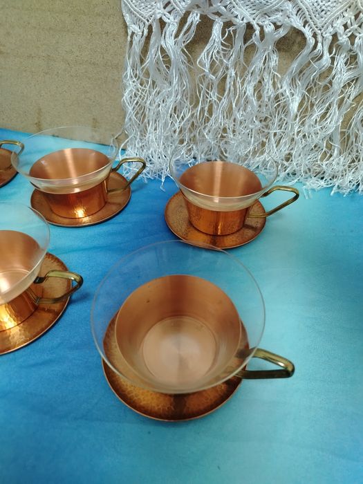 Медни сервизи и постакани