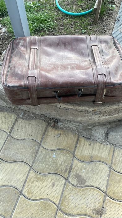 Кожанный чемодан СССР