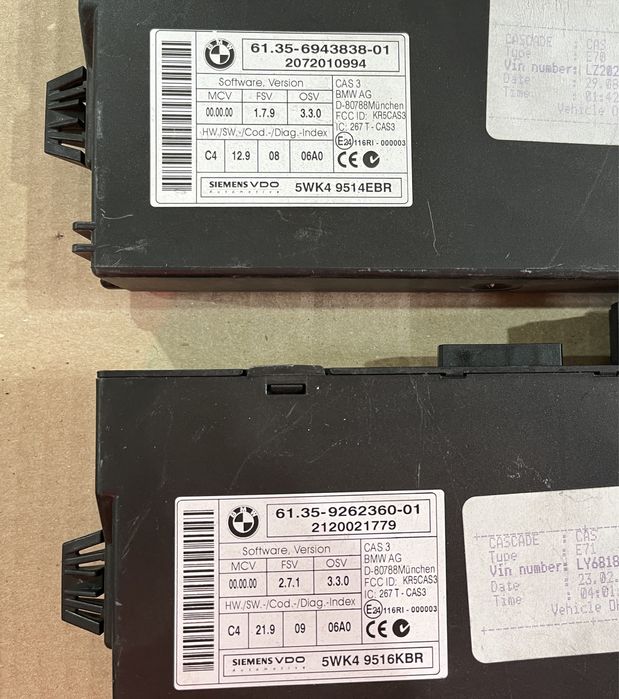 Modul / Calculator control confort CAS 3 BMW