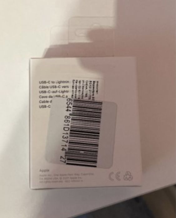 Apple USB-C to Lightning кабел 1 метър с гаранция