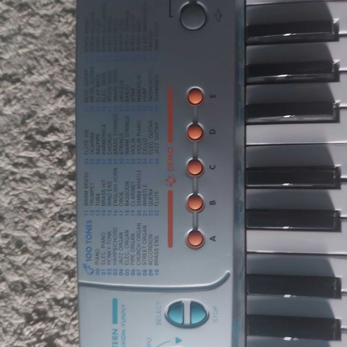 Orga Casio (pian baterii) 100 de tonuri 5 cantece demo pret negociabil