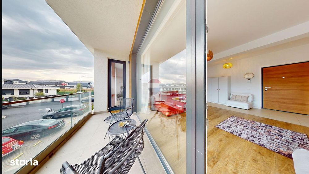 Apartament cu 2 camere de închiriat în UNO Brașov | Balcon generos