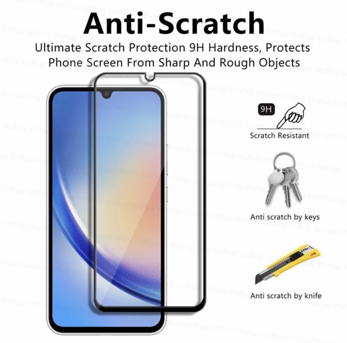 Folie sticla 20D FULL GLUE pentru Oppo A16 , Oppo A17 , Oppo A77 5G