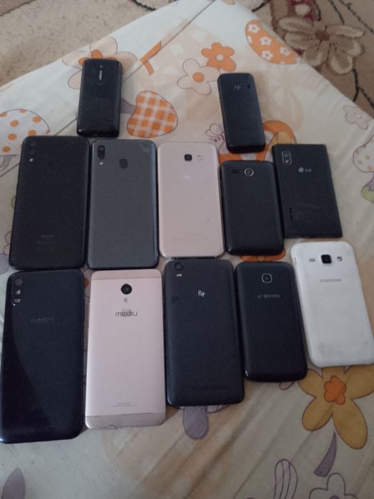 Продам телефоны рабочие и не рабочие
