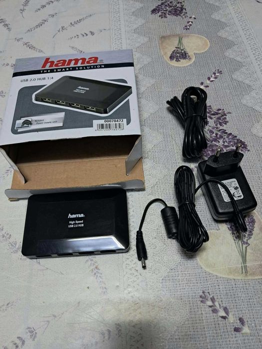 usb 2.0 hub 1;4 marca hama