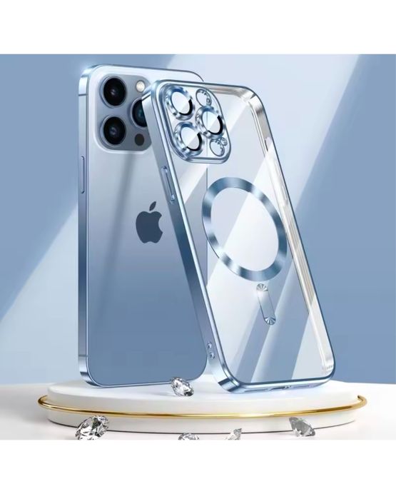 Iphone 11/12/13 PRO MAX Husa Silicon 0,3 Incarcare Magnetica Style Cas