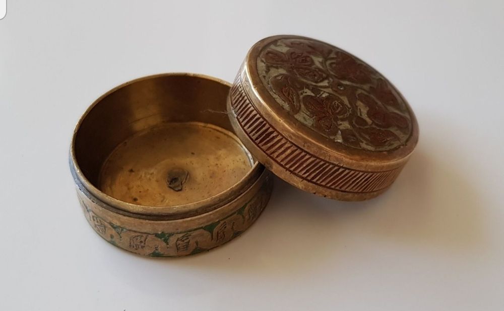 Кръгла Месингова Кутия/за енфие