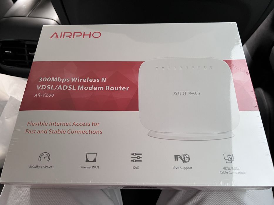 Airpho Router. Yangi upakovkada