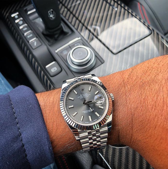 Rolex Date-Just 41mm Grey Dial