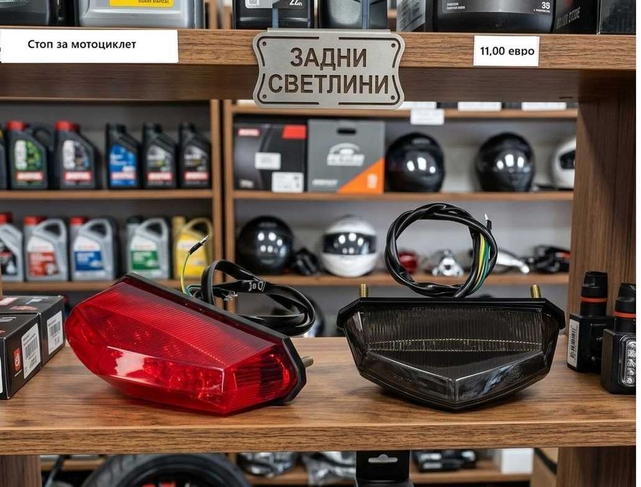 Стоп за мотор, Мотоциклети Скутери ATV, червен или опушен черен