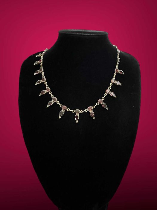 Colier Princess Style Argint cu Granate