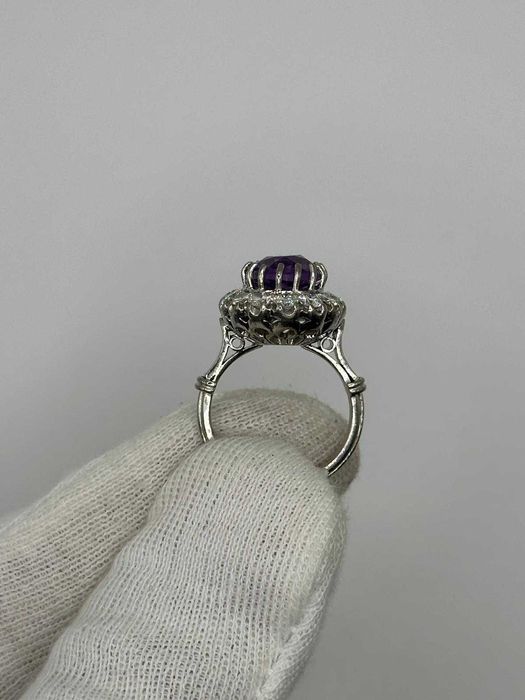 INEL PLATINA 950 + AMETIST = 4CT + 14 DIAMANTE = 1.50CT - G - VS1 !