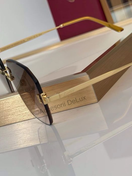 Ochelari de Soare Cartier CT0591S Full Box [Verificare Colet] Gold