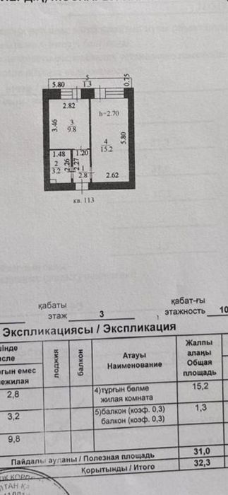Срочно продам 1-комнатную квартиру