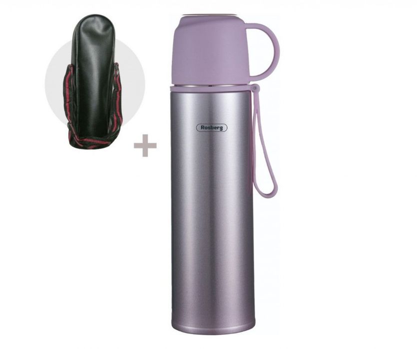 Термос с калъф Rosberg R52010FB – 500 мл., неръждаема стомана, двуслой