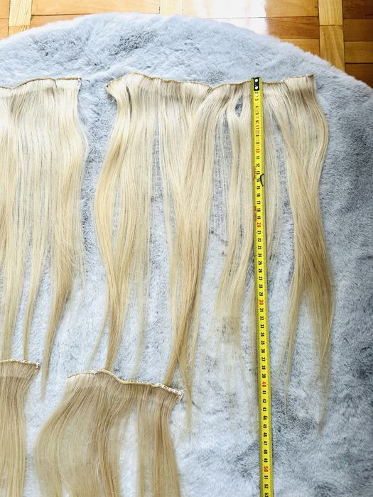 Vând extensii păr natural blond