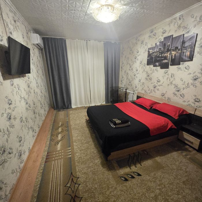 Квартира посуточно и по часам, ночь/день 7000. Есть Kaspi Red.