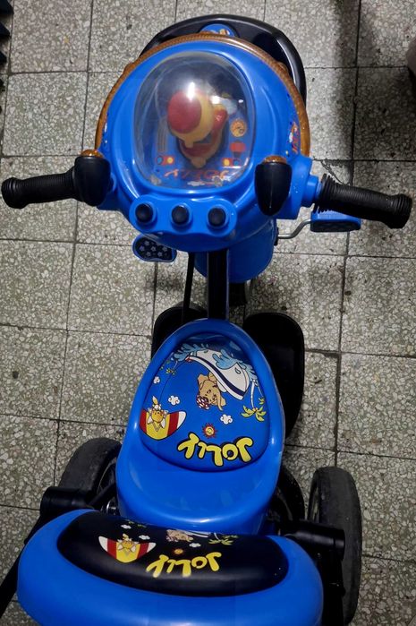 Tricicleta albastra pentru copii Jolly Kids