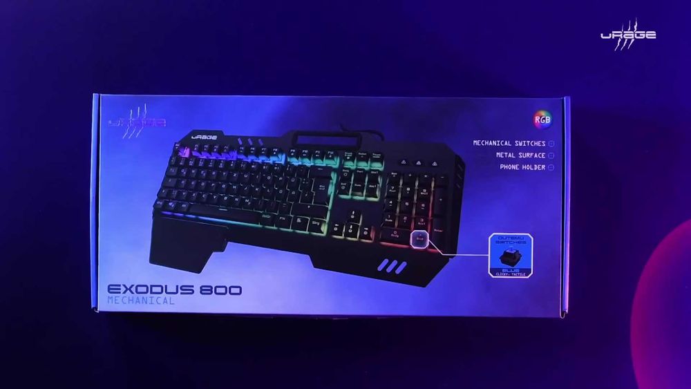 Tastatura gaming Mecanica HAMA uRage Exodus 800 RGB Noua Sigilata