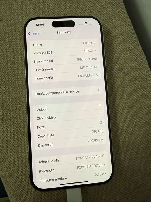 Iphone 15 pro 256gb White