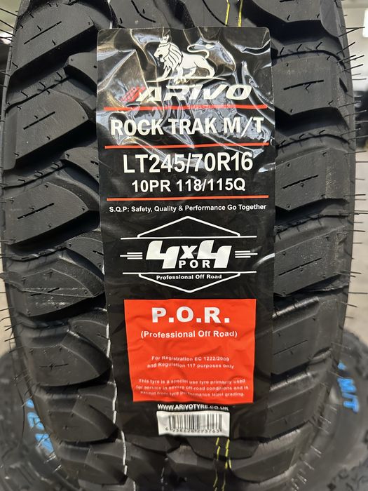 Нови джипови гуми ARIVO ROCK TRAK M/T 245/70R16 118/115Q БОРД 2457016