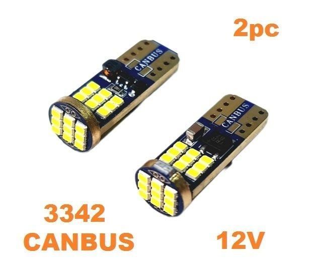 Лед крушки 2бр. за габарит T10-W5W 27led 4014smd-А-3342