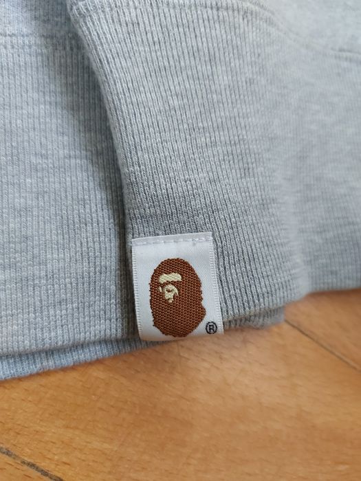 Bluză A Bathing Ape Grey&Green Camo WGM Shark Crewneck 100% Originala