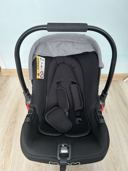 Cangaroo Комбинирана количка 3 в 1 Empire светлосив