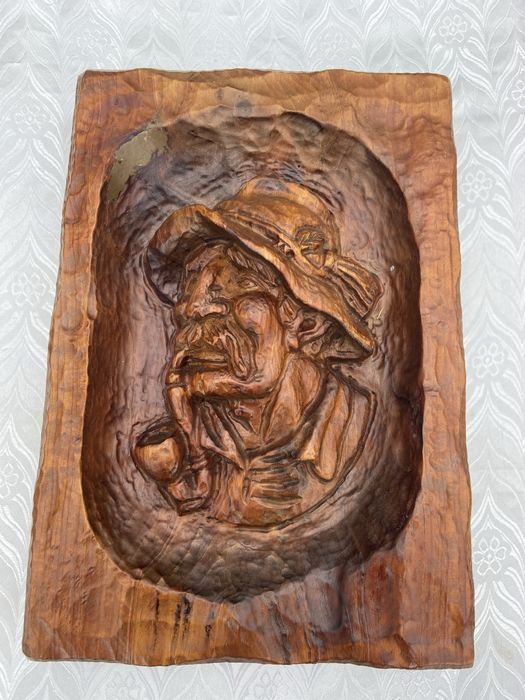Basorelief lemn masiv , 39/27 cm