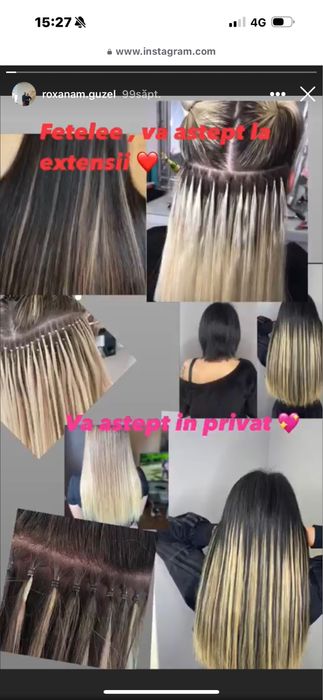 Aplic extensii de par