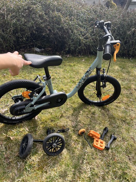 Детски велосипед BTwin 2в1 , олекотен, 14 инча ( 3-5г.)