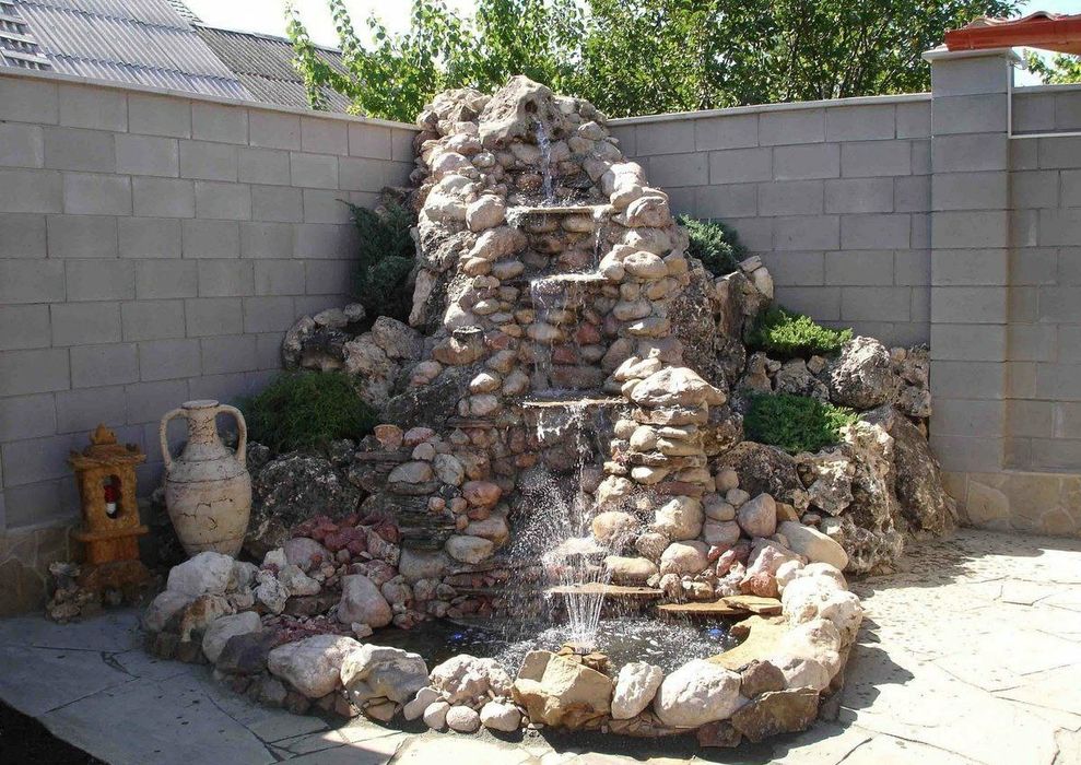 Водопад из камней своими руками фото Водопад из камней своими руками фото