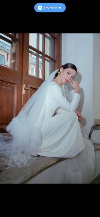 Свадебная фата в пол